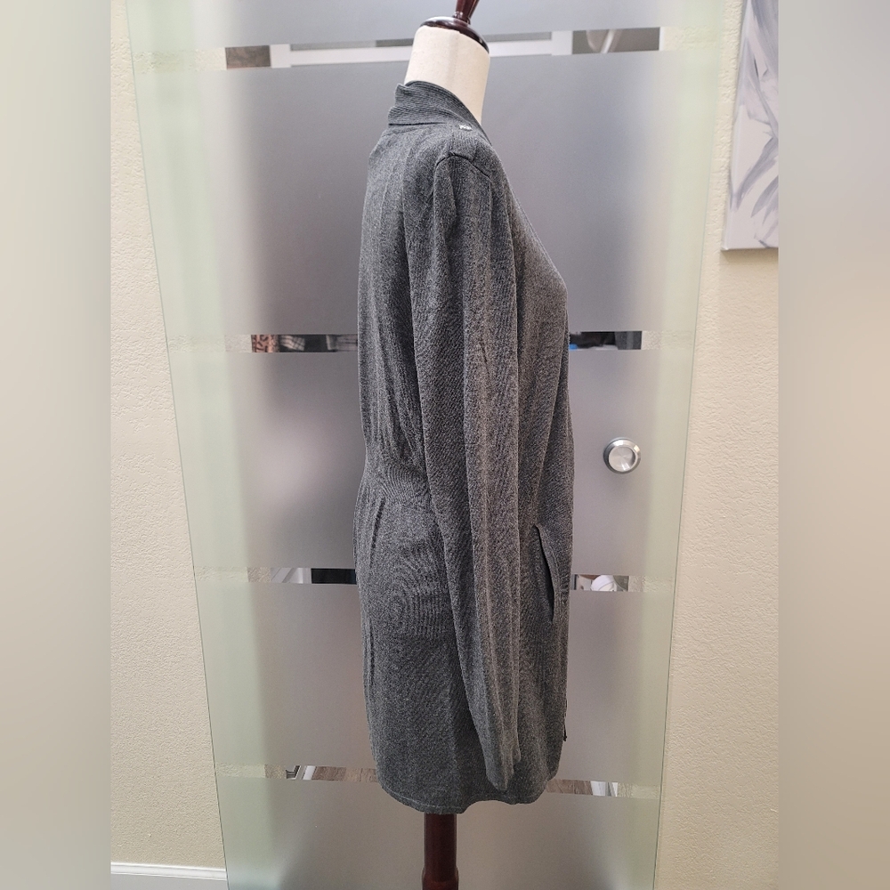 WHBM Ladies Gray Cardigan Sweater SZ L - Picture 4 of 9